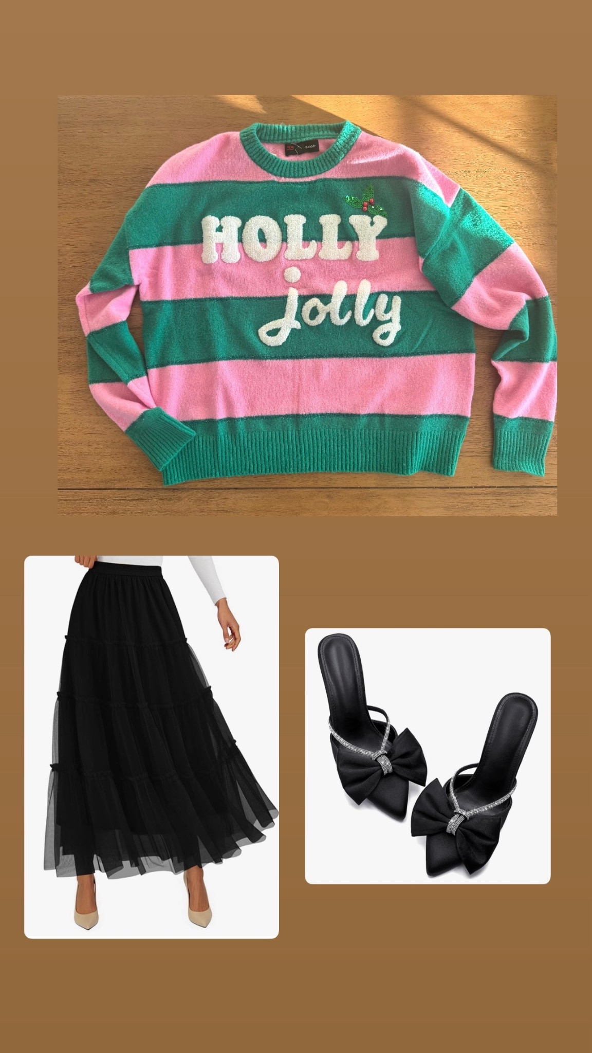 Fun holiday outfit idea 

Sweater is target 

Skirt and heels are Amazon 

Holiday Inspo 
Christmas sweater 

#LTKSeasonal #LTKHoliday #LTKStyleTip