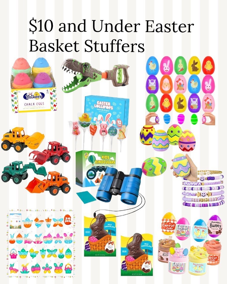 $10 and under Easter basket stuffers!! So many amazing things here! Many on Amazon, some from other places, but all perfect for those Easter baskets and at a great price!!!

#easter #easterbasket #founditonamazon #amazonfinds #10dollarfinds 

#LTKSeasonal #LTKFamily #LTKKids