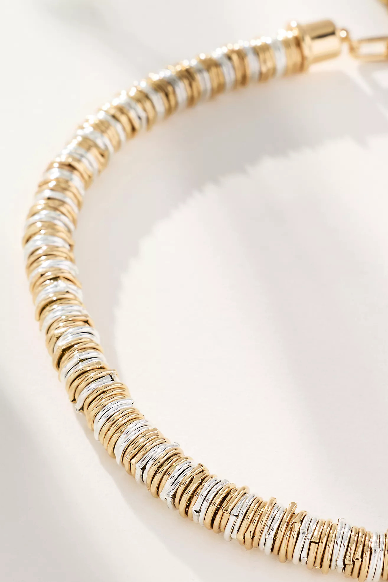 Short Stacked Metal Necklace | Anthropologie (US)