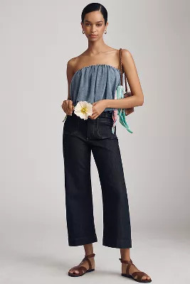 The Colette Cropped Wide-Leg Jeans by Maeve | Anthropologie (US)