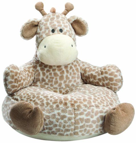 DEMDACO Jordan Giraffe Spotted Caramel Large Children's Plush Stuffed Animal Chair | Amazon (US)
