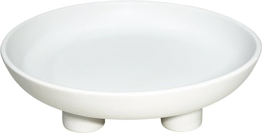 Ceramic Fruit Bowl Ceramic Bowls For Kitchen Counter 10 Inch White Large Decorative Bowls For Mod... | Amazon (US)