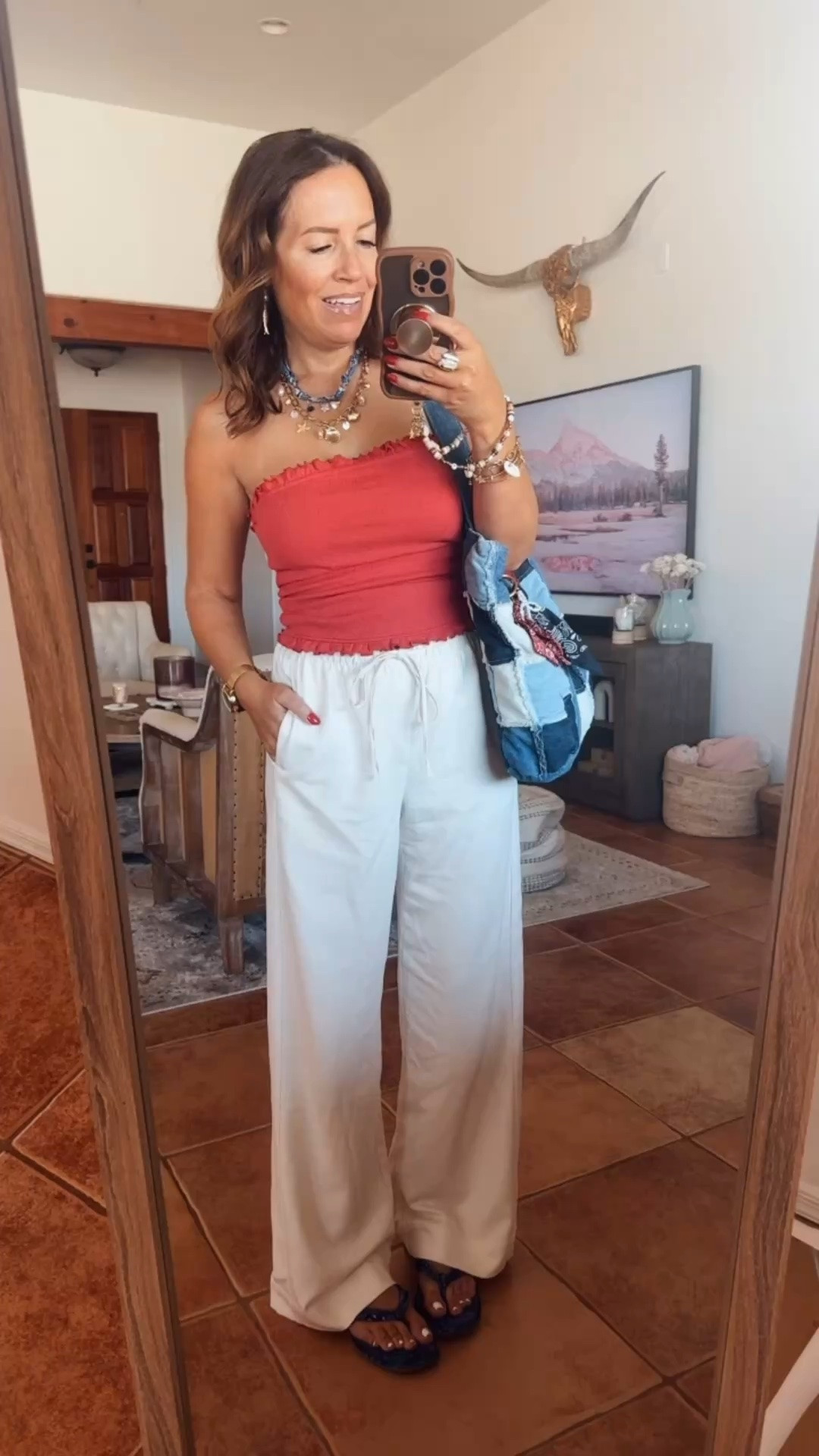 Memorial Day outfit idea. I do love a good red white and blue outfit! 💙🤍❤️
S in top//S in pants

#LTKootd #LTKgrwm #LTKOver40