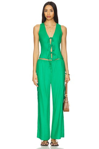 Arlowe Vest in Mediterranean Mint | Revolve Clothing (Global)