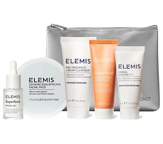 ELEMIS Holiday Glowgetters Skincare Set w/ Travel Bag - QVC.com | QVC