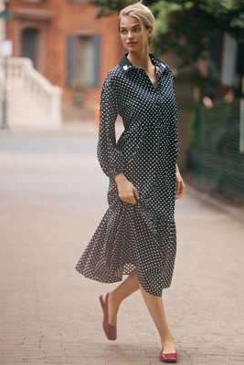 The Bettina Tiered Shirt Dress by Maeve | Anthropologie (US)