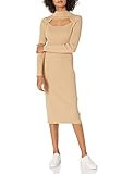 The Drop Women's Chantal Fitted Cutout Rib Midi Sweater Dress | Amazon (US)