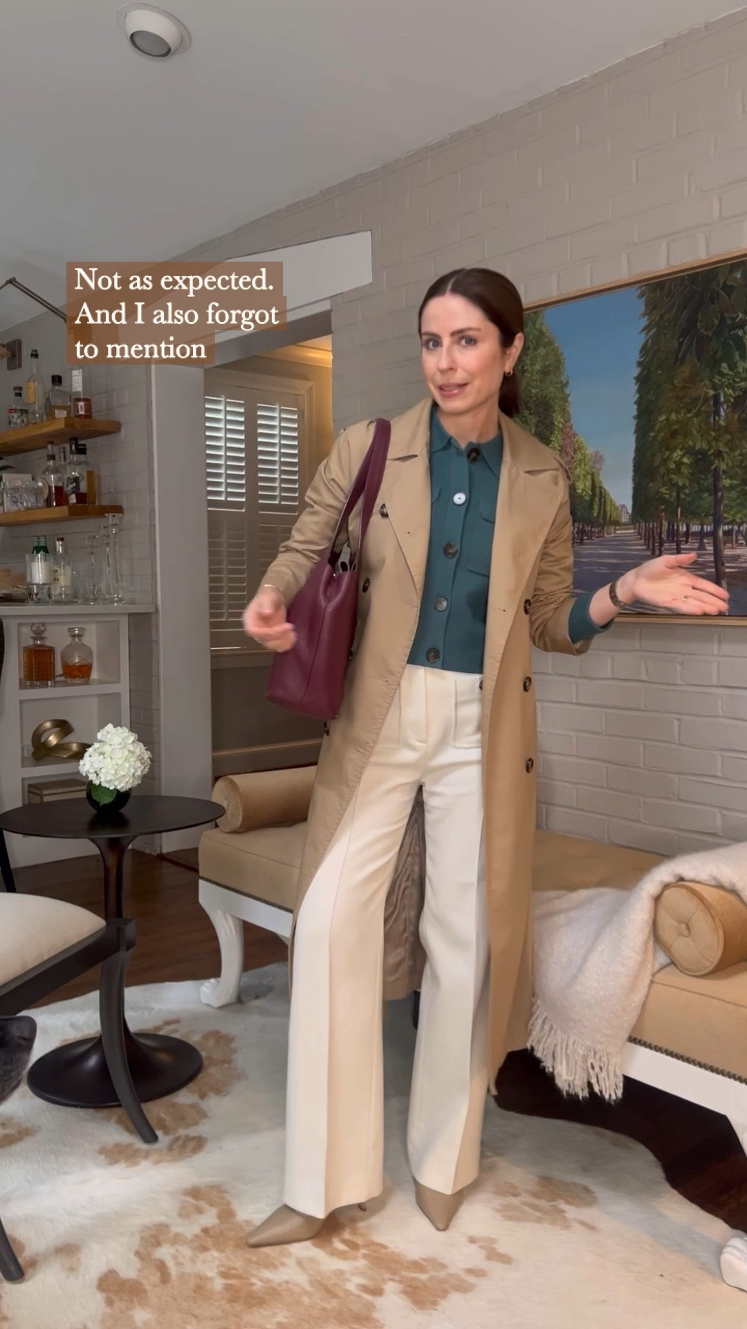 Work outfit of the day
Sezane teal cardigan
Sezane ivory wool blend wide leg trouser
Sam Edelman beige sling back heel
Burgundy tote bag

#LTKworkwear #LTKstyletip #LTKshoecrush