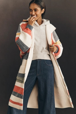 Pilcro Oversized Hooded Cardigan Sweater | Anthropologie (US)
