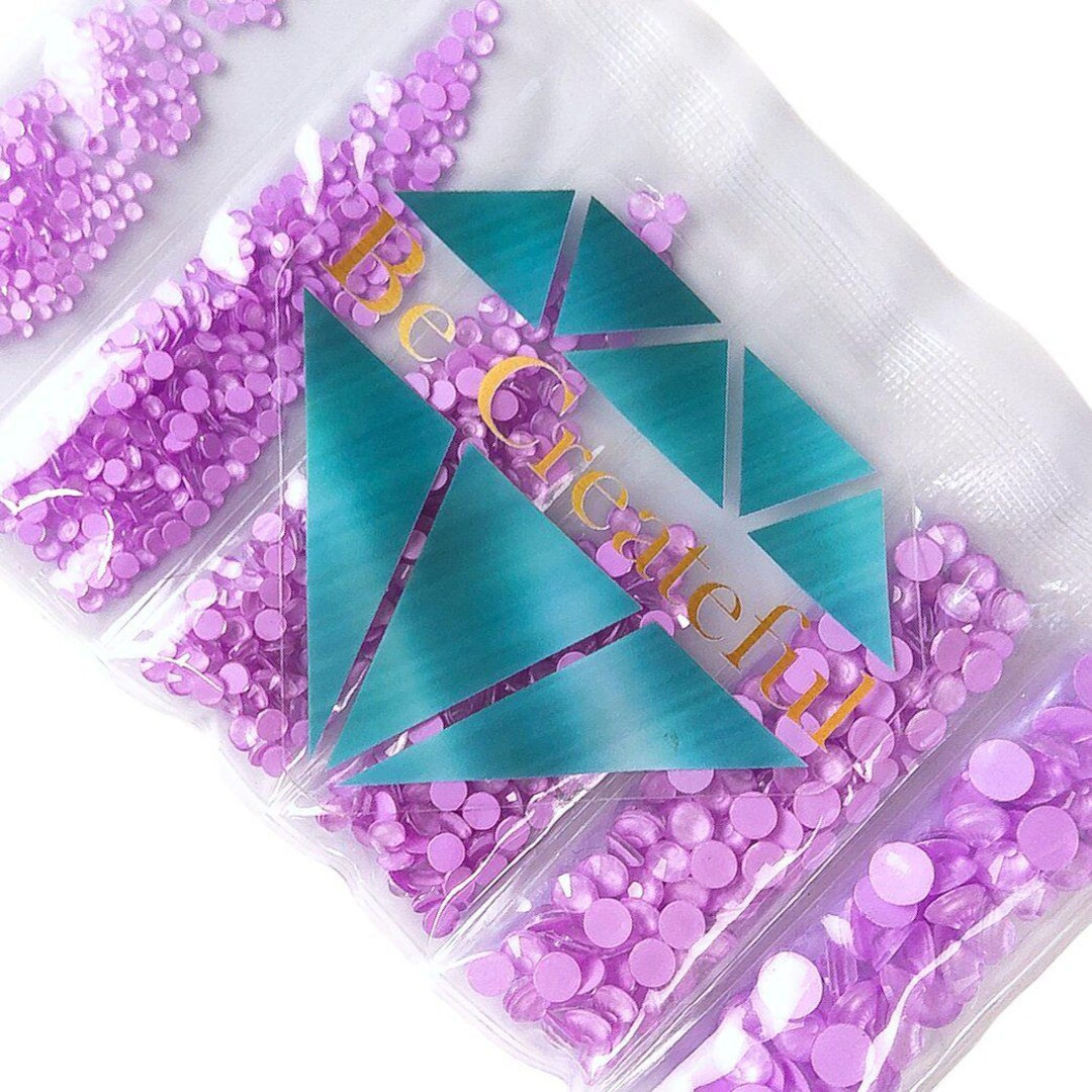 Multi-size Neon LAVENDER Flatback Rhinestones - Etsy | Etsy (US)