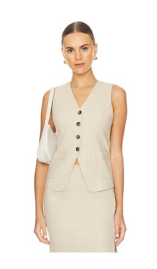 Laliette Vest in Natural | Revolve Clothing (Global)