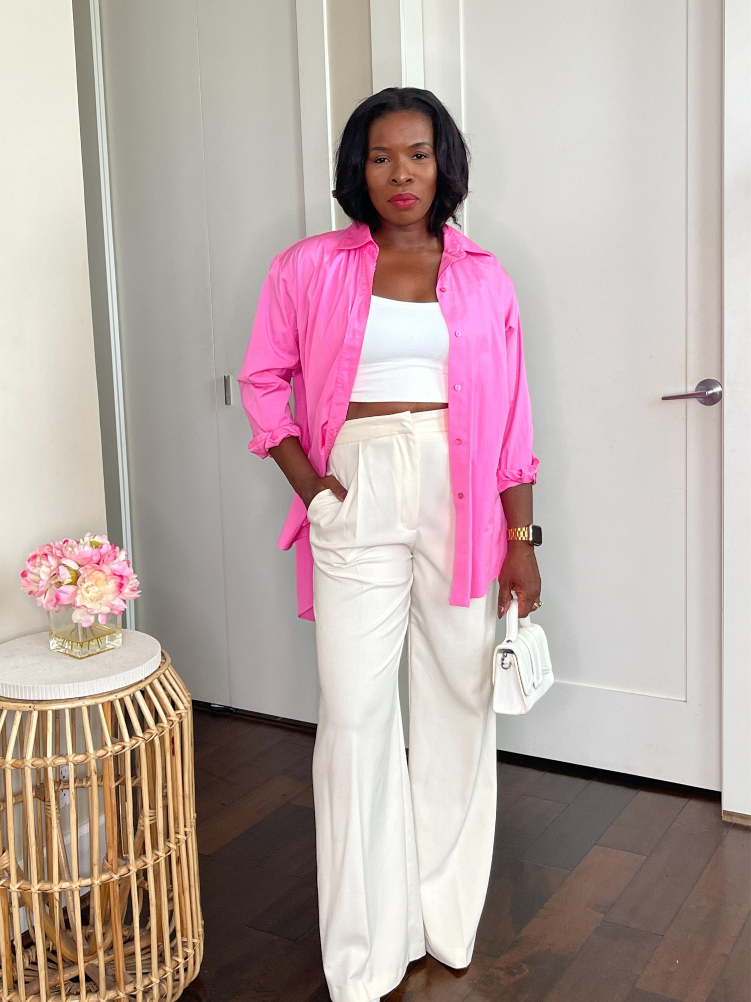 Pink and white outfit idea 

#LTKstyletip #LTKworkwear