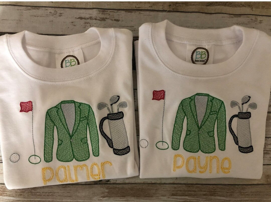 Master’s Green Jacket Golf Embroidered Children's T-Shirt, Onesie, Romper, Shorts or Pants Set | Etsy (US)
