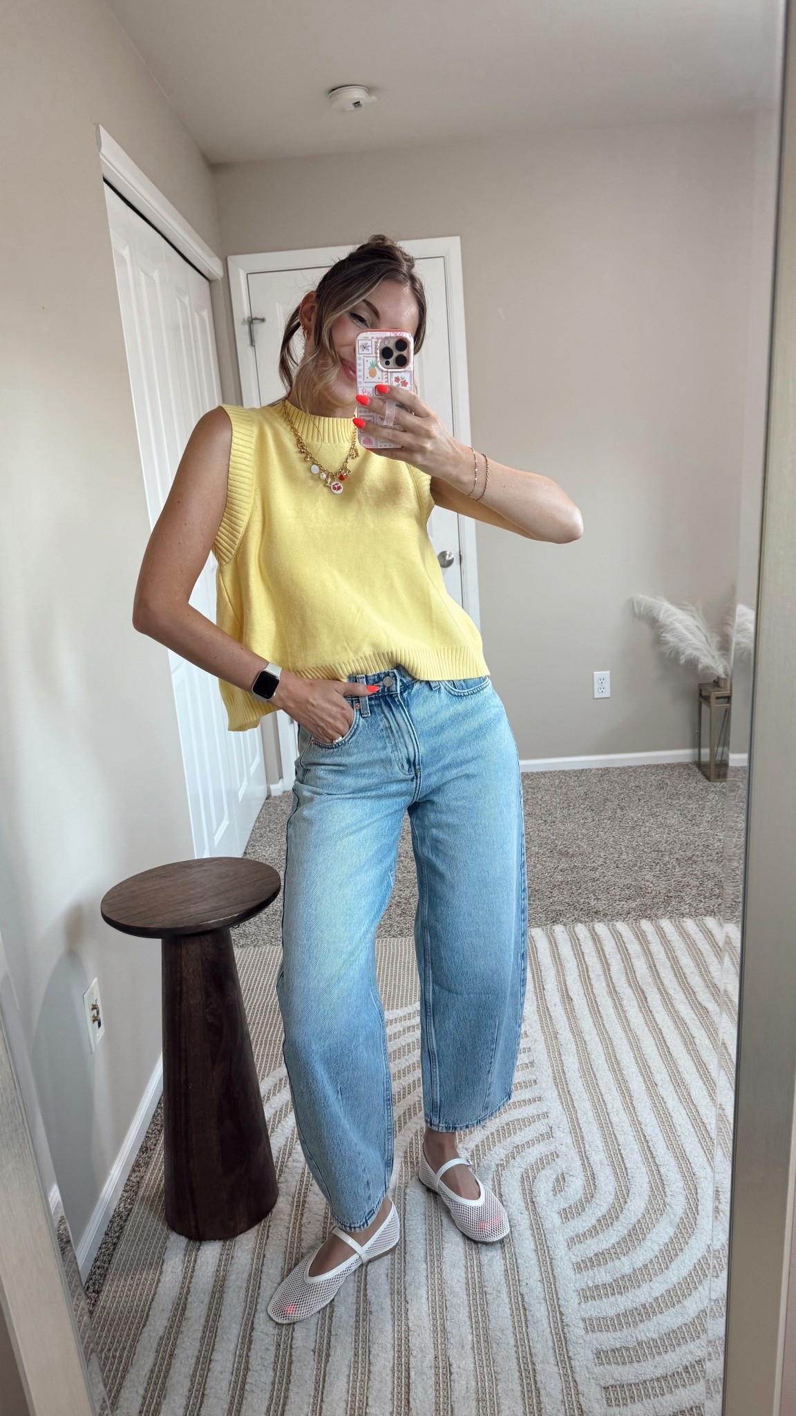 Target Barrel Jeans! The color is their photo is a little weird. This is an accurate photo or color of denim! 