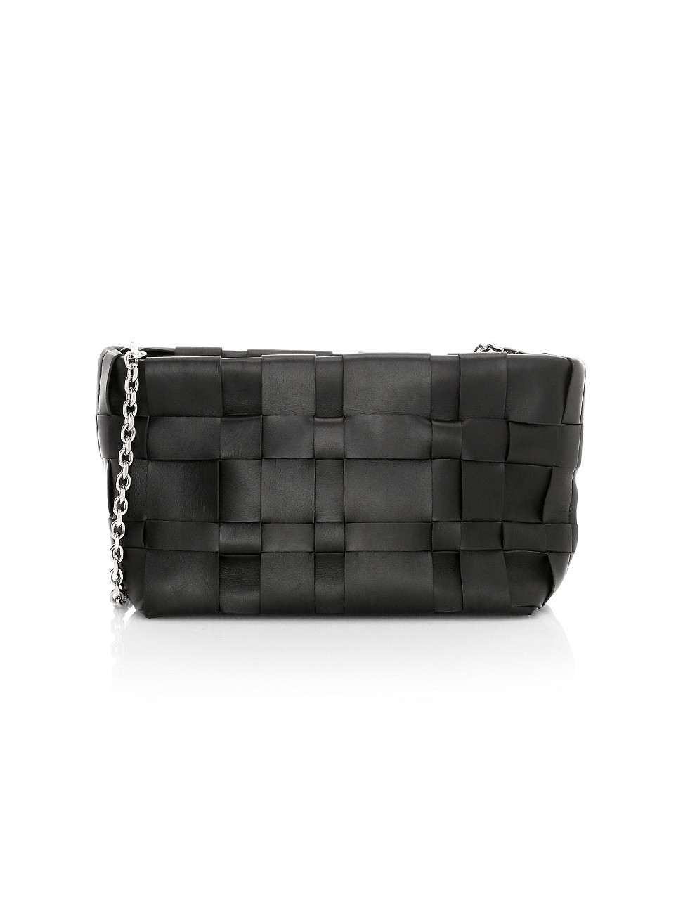 3.1 Phillip Lim Women's Odita Lattice Leather Pouch - Black | Saks Fifth Avenue
