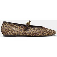 Zara - Printed Mesh Ballet Flats - Leopard - 8 - Woman | Zara UK