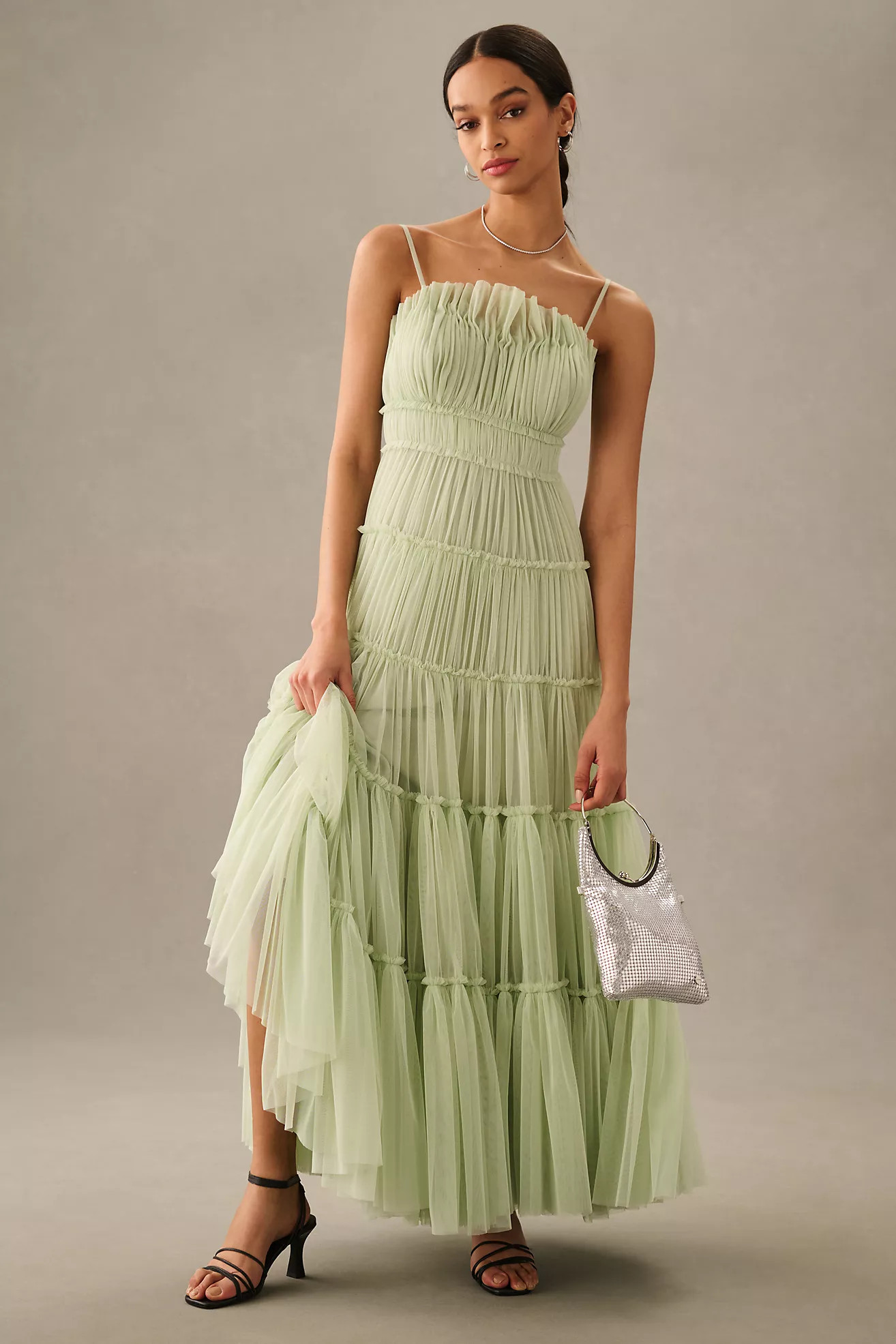 Geisha Designs Tiered Tulle Dress | Anthropologie (US)