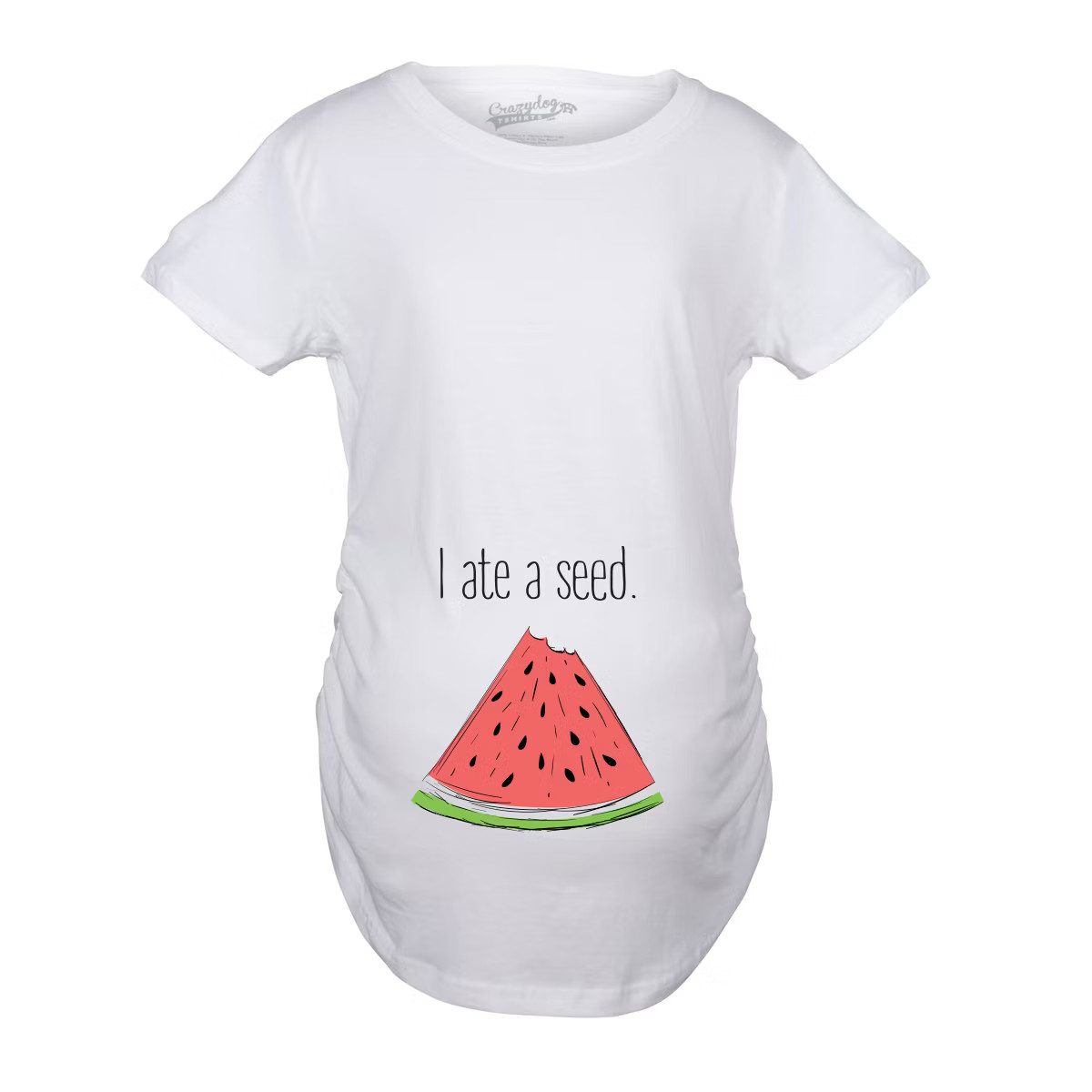 Maternity I Ate A Seed T Shirt Funny Watermelon Pregnancy Tee - Crazy Dog Maternity T Shirt | Target