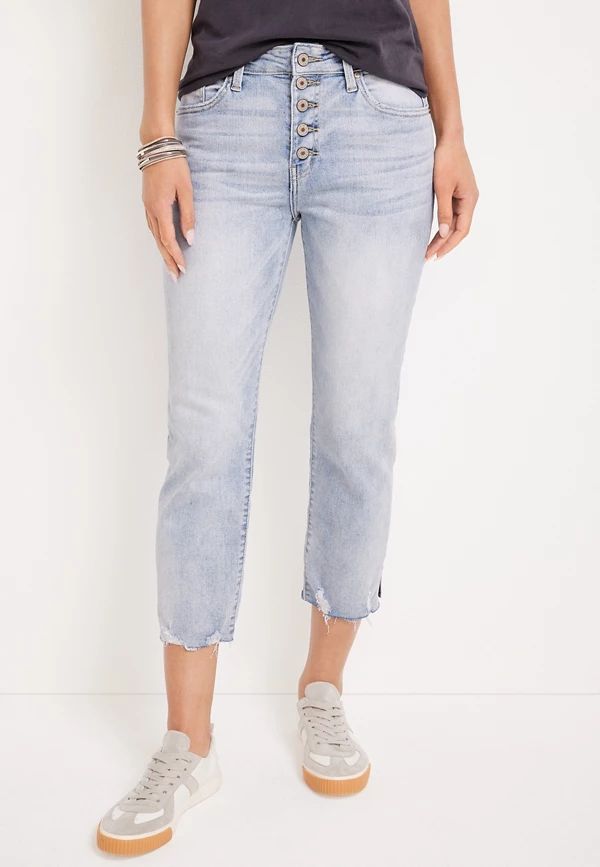 KanCan™ High Rise Button Fly Cropped Jean | Maurices