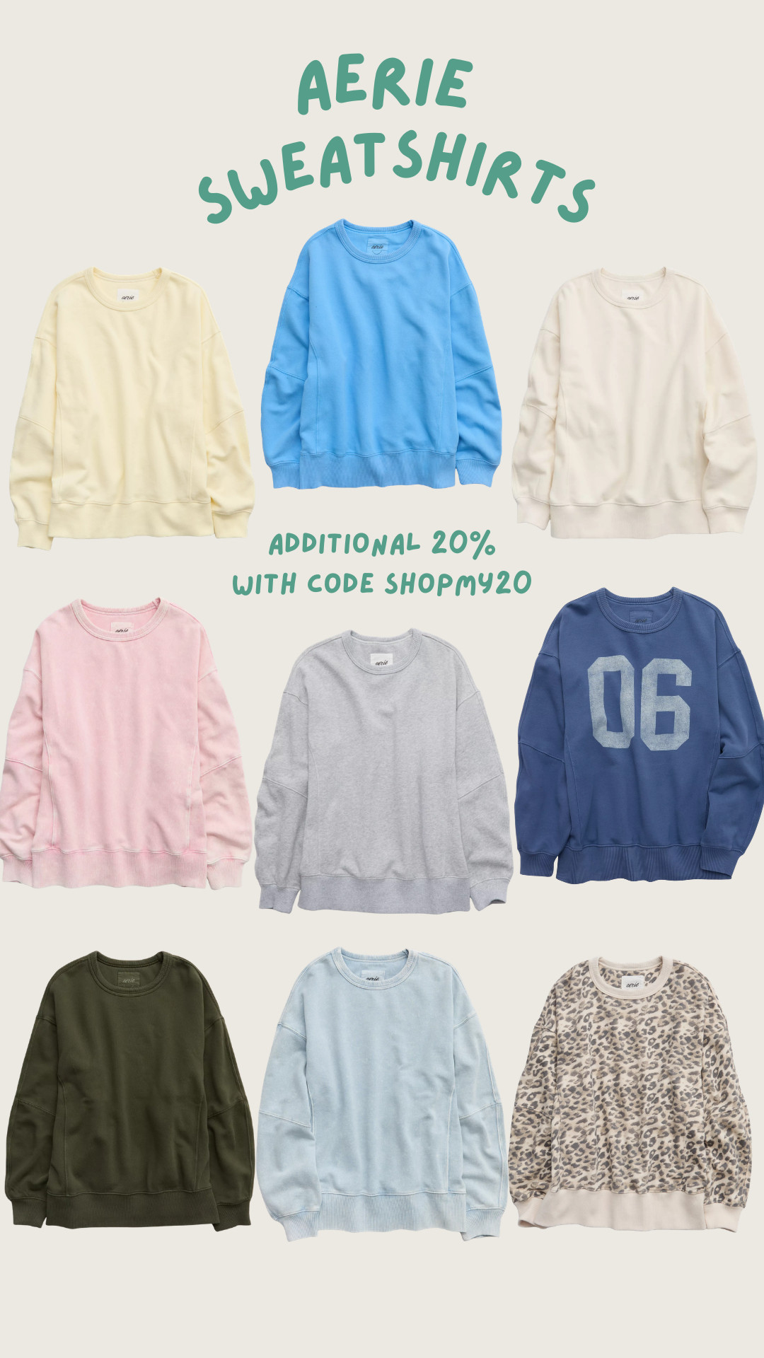 Loooove how soft these sweatshirts are! Comes in 13 colors. Marked down already AND use code SHOPMY20 for an extra 20% off! 

 #LTKootd #LTKfitnessgoals #LTKmorningroutine