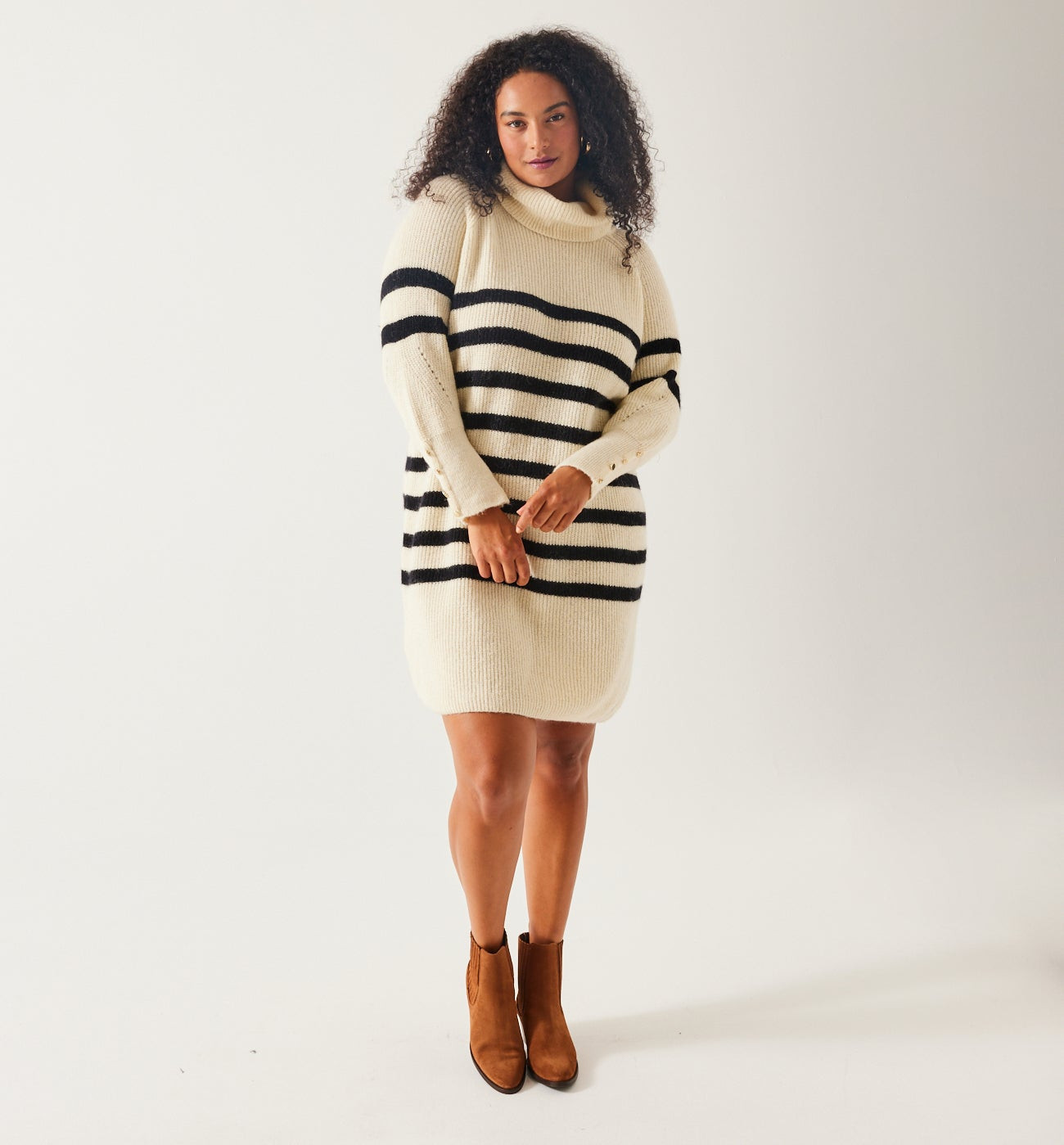 Robe-pull marinière Femme - Rayé marine | Promod (FR)