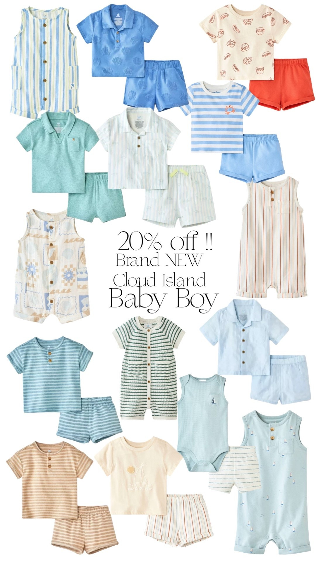 Finally some CUTEEEE baby boy clothes!! Brand new and 20% off! 