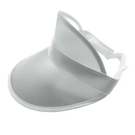 Retro Beach Colored Plastic Clear Sun Visor Hat (Pack of 12) White One Size | Walmart (US)
