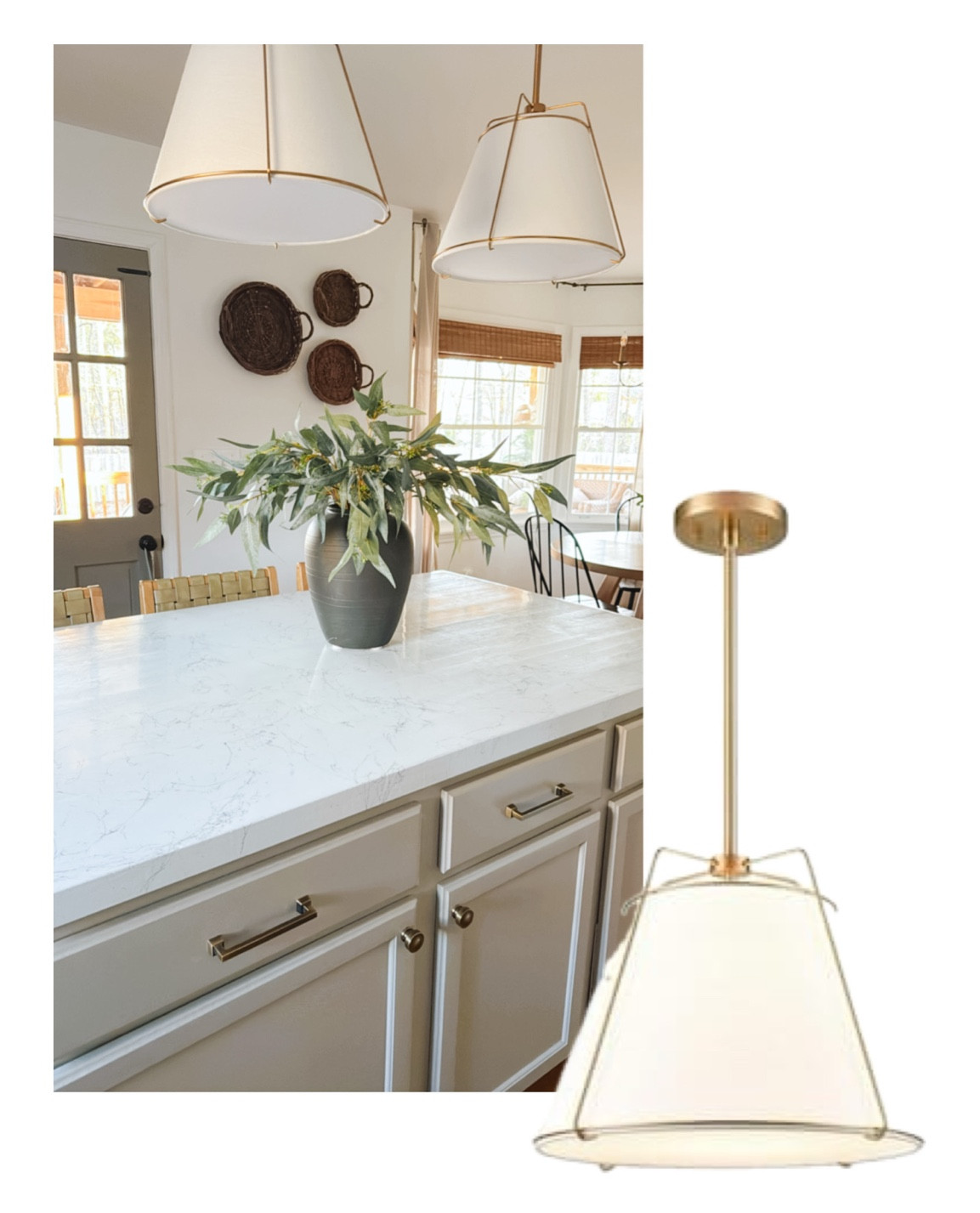 My kitchen island pendant lights are back in stock … I have the 15” lights over my island 

#LTKHome #LTKStyleTip