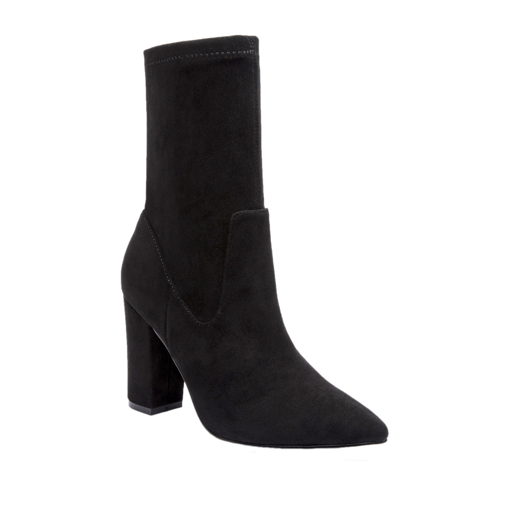 Jane and the Shoe Women's Alisa Heeled Knit Bootie - Walmart.com | Walmart (US)