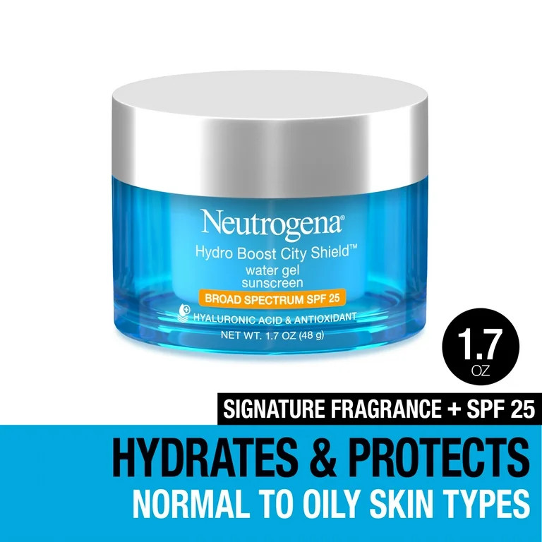 Neutrogena Hydro Boost City Shield Hydrating Water Gel, SPF 25, 1.7 oz - Walmart.com | Walmart (US)