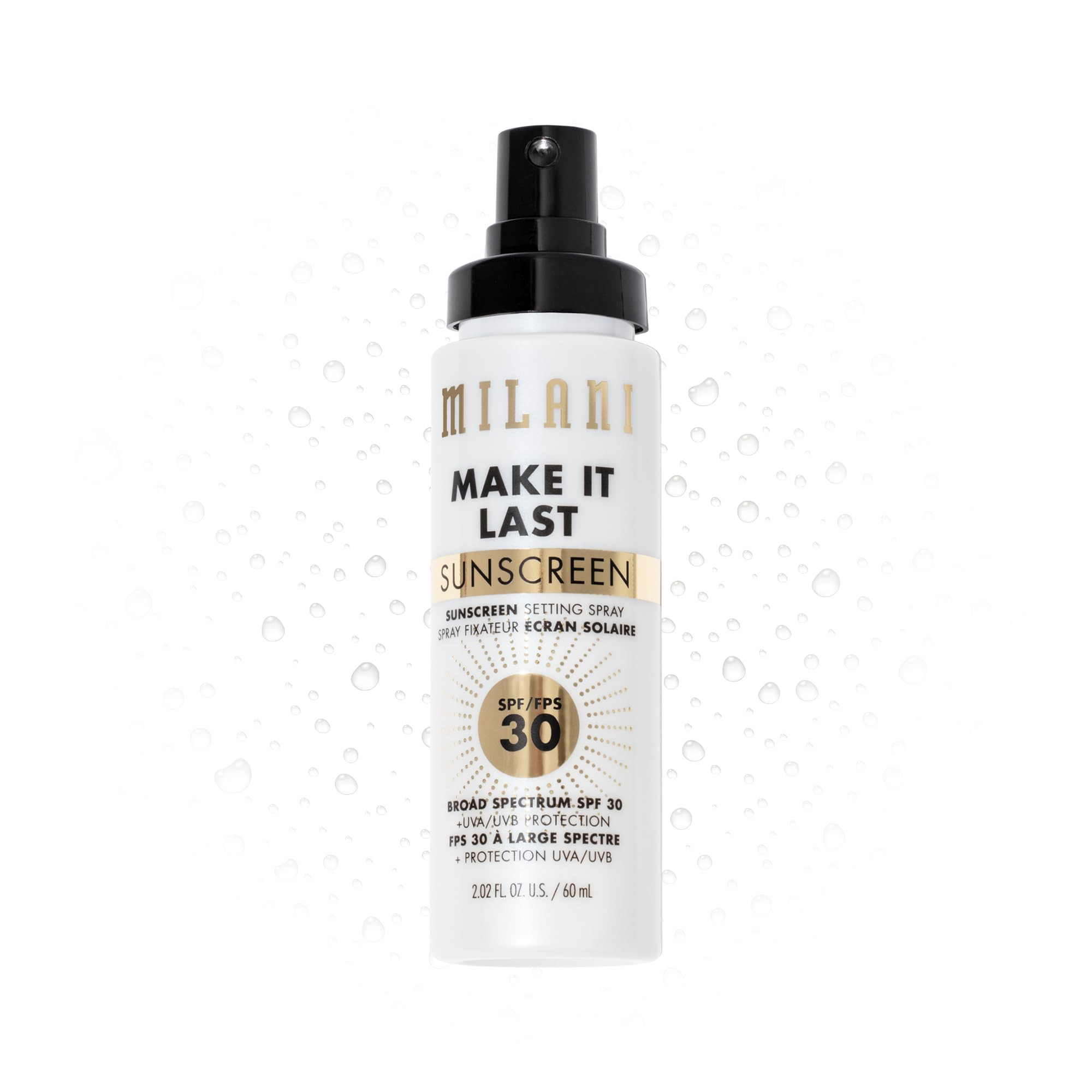 Milani Sunscreen Setting Spray + Primer, Make It Last Sunscreen for Face- SPF 30 UVA & UVB Protec... | Amazon (US)
