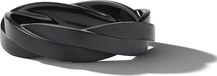 David Yurman Twisted Cable Band Ring in Black Titanium | Nordstrom | Nordstrom