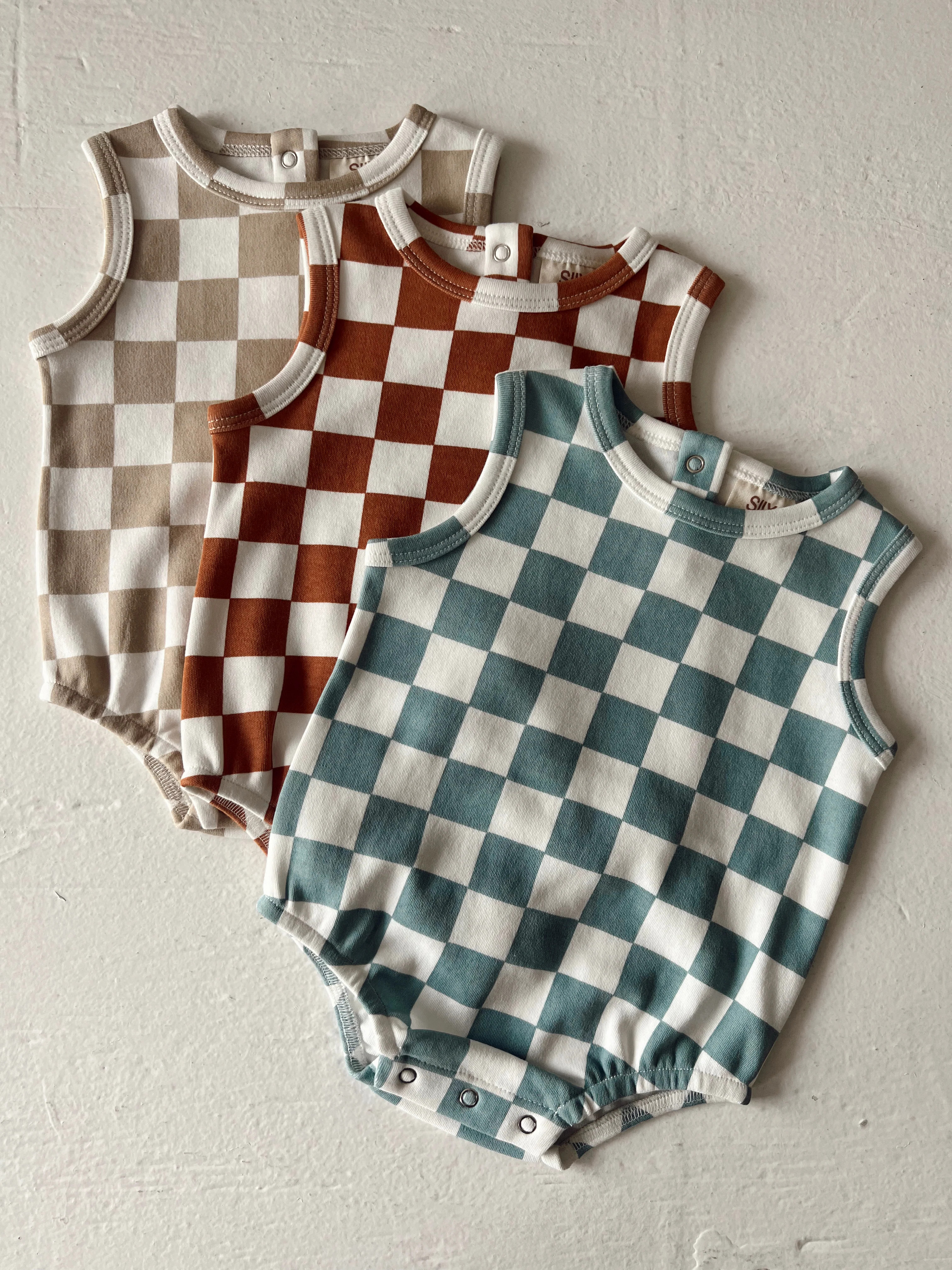 Stracciatella Checkerboard / Organic Dune Bubble | SpearmintLOVE