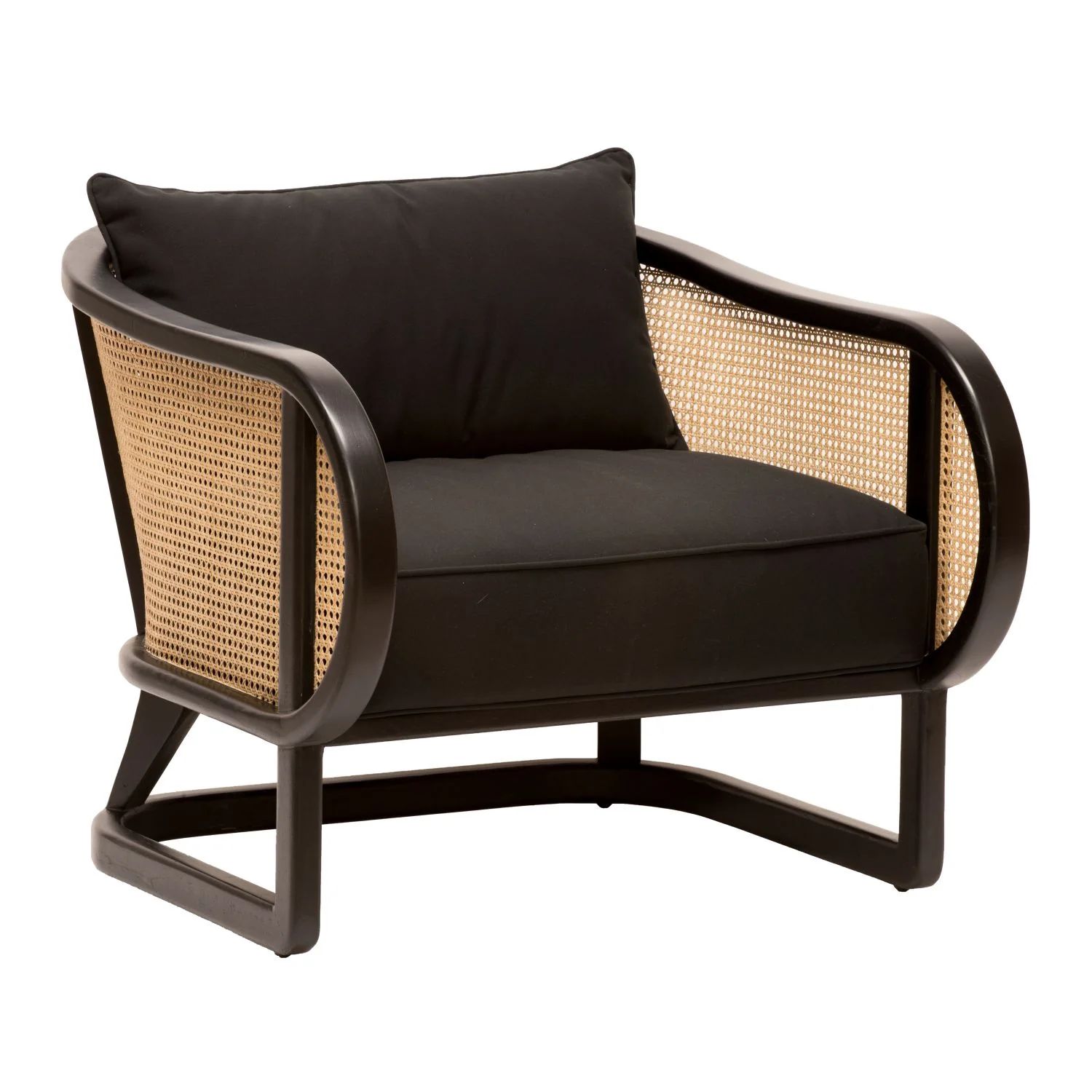 Stockholm Lounge Chair in Black | Burke Decor