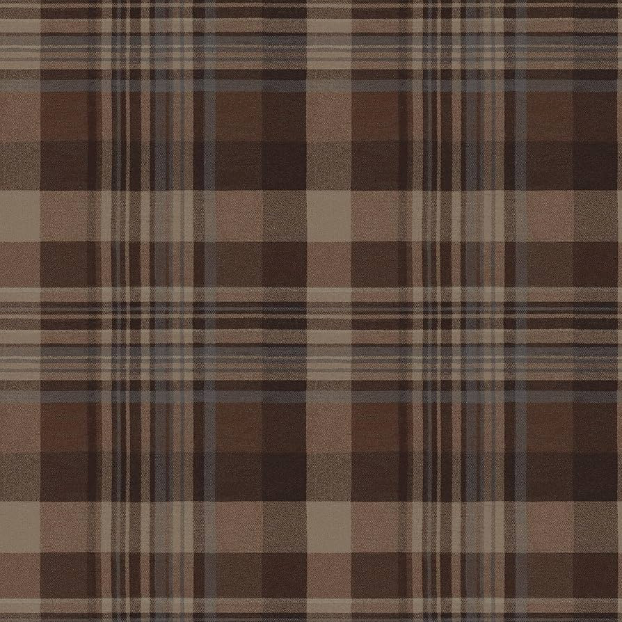Dutton Plaid Rust Wallpaper, 4142-72636 | Amazon (US)