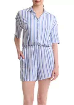 Splendid® Short Sleeve Printed Romper | Belk