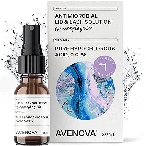 Avenova Eyelid and Eyelash Cleanser Spray - Dry Eye Relief With Pure Hypochlorous Acid, Gentle Every | Amazon (US)