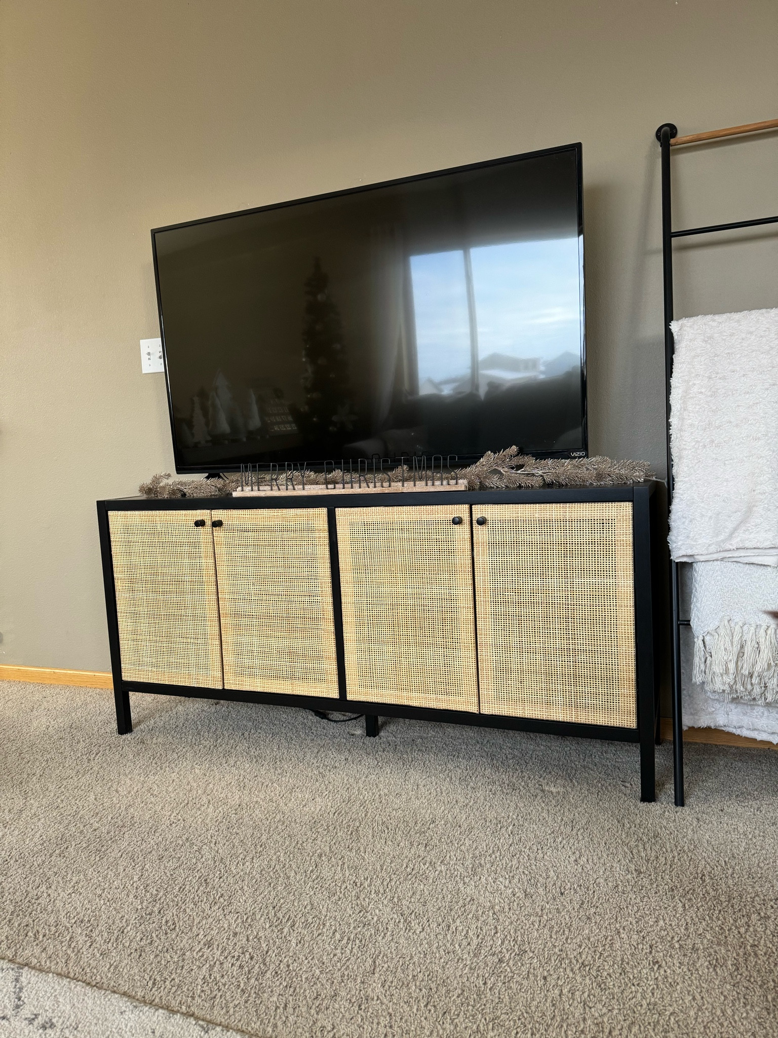 New tv stand is kind of a pain to put together but so cute!

#home #homedecor #livingroom 

#LTKhome