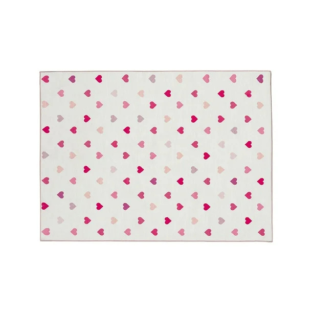 Gap Home Kids Tiny Hearts Kids Area Rug, Pink, 3'2"x4'6" | Walmart (US)