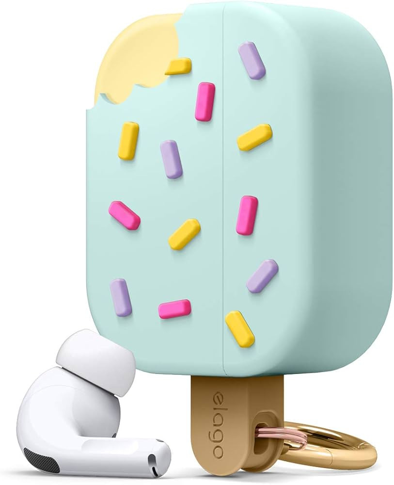 elago Ice Cream Case Compatible with AirPods Pro with Keychain (Mint) | Amazon (US)