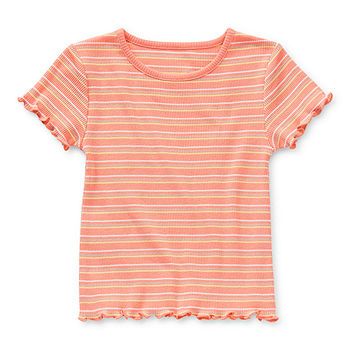 Okie Dokie Toddler Girls Crew Neck Short Sleeve T-Shirt | JCPenney