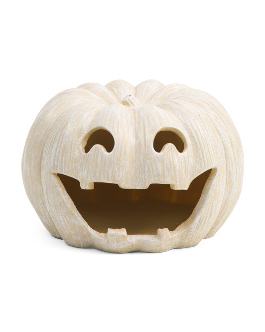 Jack O Lantern Pumpkin Led Tealight Holder | Decor | Marshalls | Marshalls