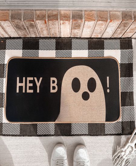 Hey Boo!👻 
Halloween Ghost Outdoor Rug
Halloween Welcome Mat
Layered rug go

#LTKHalloween #LTKhome #LTKSeasonal