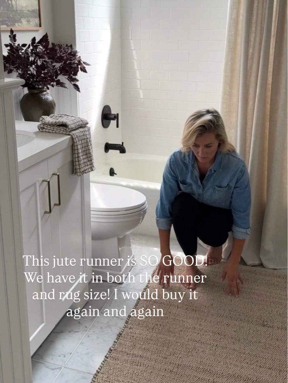 The best jute runner! Doesn't shed, no yellow undertones and soft on your feet. 

#LTKHome