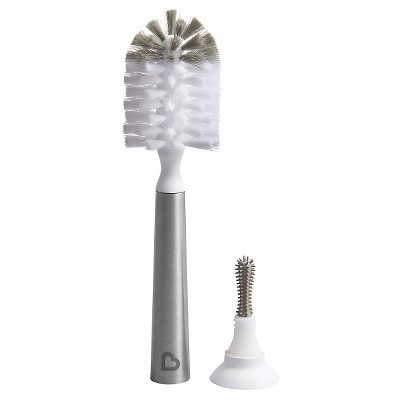Munchkin Shine Stainless Steel Bottle Brush & Refill Brush Head | Target