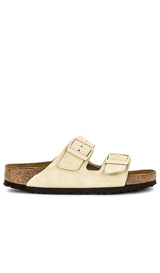 Arizona Soft Footbed Sandal in Almond | Revolve Clothing (Global)