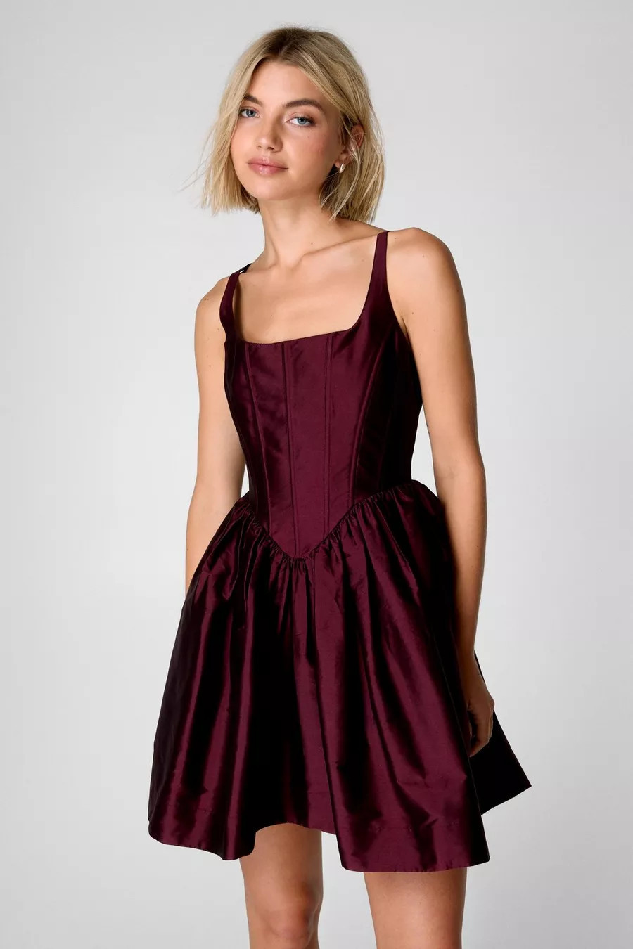 Corset Laced Back Mini Dress | Nasty Gal US