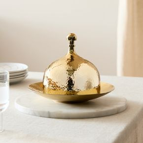 Hammered Brass Date Tray | West Elm (US)