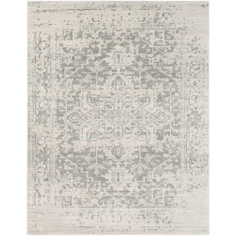 Hillsby Oriental Area Rug in Charcoal/Light Gray/Beige | Wayfair North America