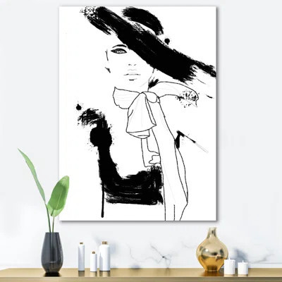 Beautiful Model Haute Couture Fashion Woman II - Painting on Canvas | Wayfair North America